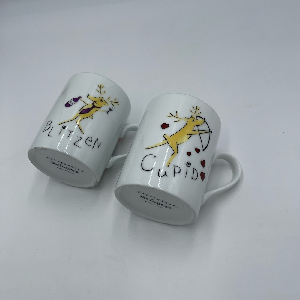 POTTERY BARN RUDOLPH Coffee Cup Reindeer